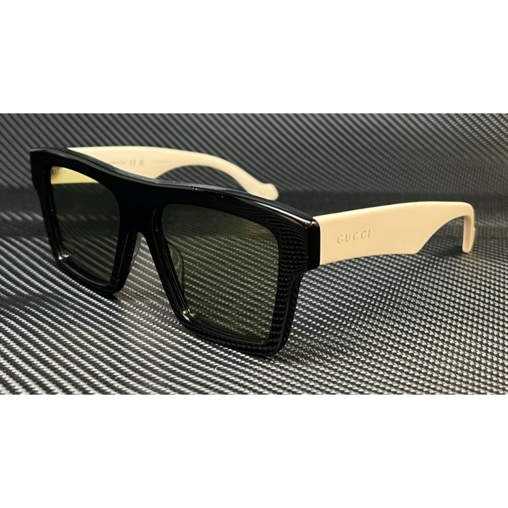 Gucci Black Green 55mm Sunglasses - Picture 1 of 5
